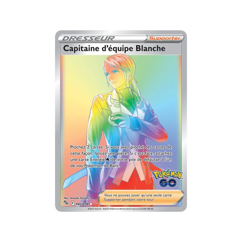 Capitaine d'équipe Blanche - 082/78 - Ultra Rare - Pokémon GO