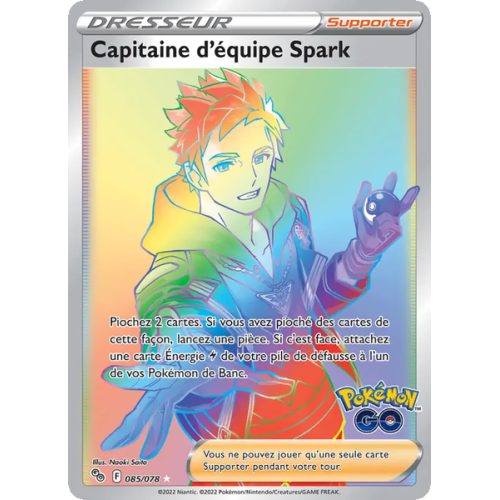 Capitaine d'équipe Spark - 085/78 - Ultra Rare - Pokémon GO