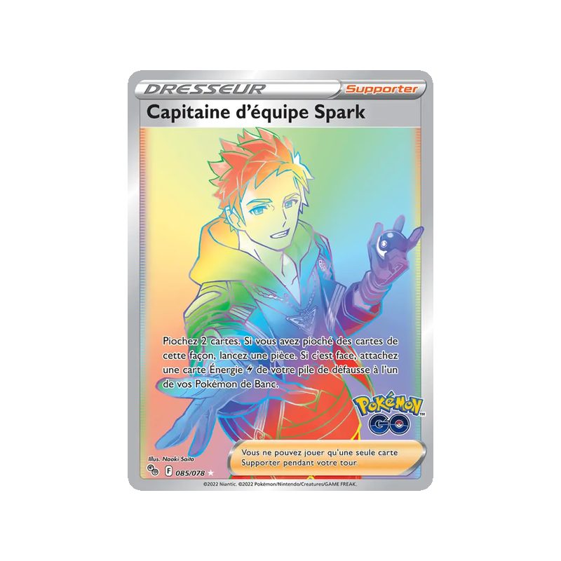 Capitaine d'équipe Spark - 085/78 - Ultra Rare - Pokémon GO
