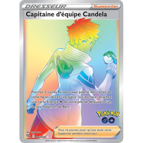 Capitaine d'équipe Candela - 083/78 - Ultra Rare - Pokémon GO