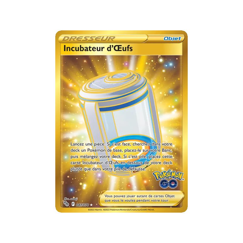 Incubateur d'Œufs - 087/78 - Ultra Rare - Pokémon GO