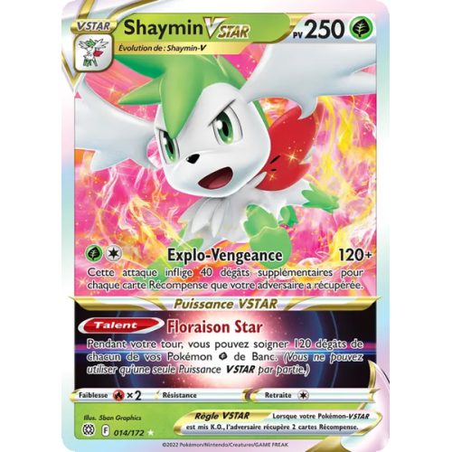 Shaymin VSTAR - 014/172 - Holo Rare VSTAR - Stars Étincelantes