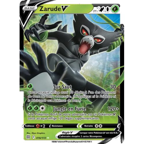 Zarude V - 016/172 - Holo Rare V - Stars Étincelantes