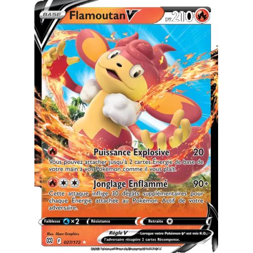 Flamoutan V - 027/172 - Holo Rare V - Stars Étincelantes