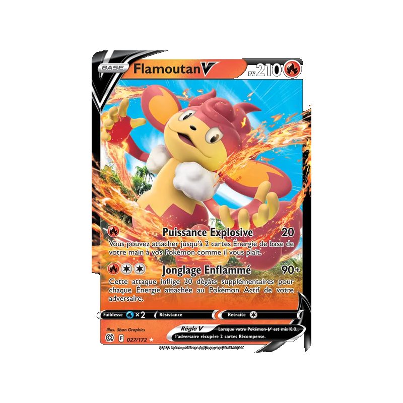 Flamoutan V - 027/172 - Holo Rare V - Stars Étincelantes