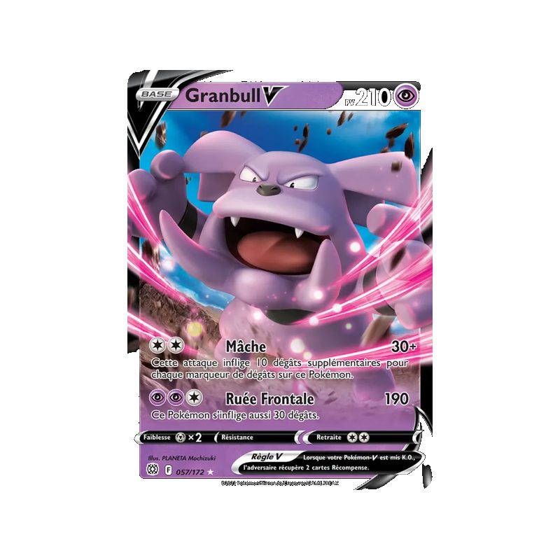 Granbull V - 057/172 - Holo Rare V - Stars Étincelantes