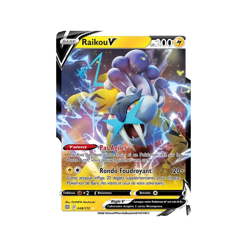 Raikou V - 048/172 - Holo Rare V - Stars Étincelantes