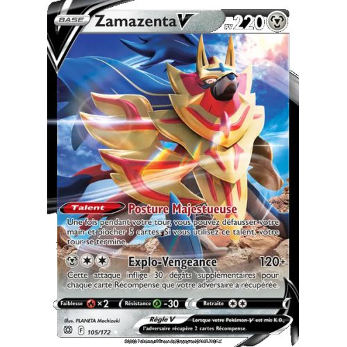 Zamazenta V - 105/172 - Holo Rare V - Stars Étincelantes