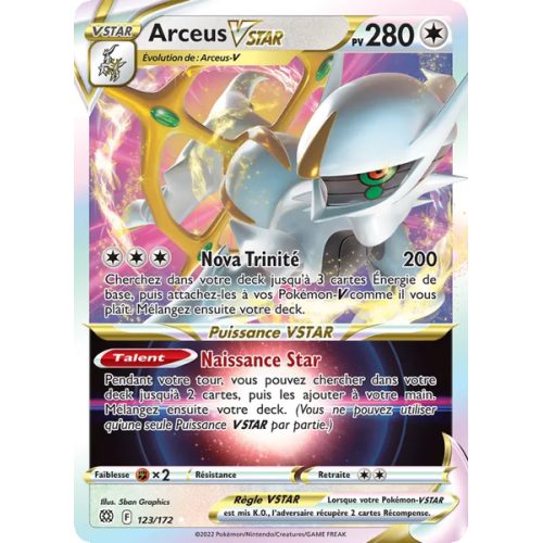 Arceus VSTAR - 123/172 - Holo Rare VSTAR - Stars Étincelantes