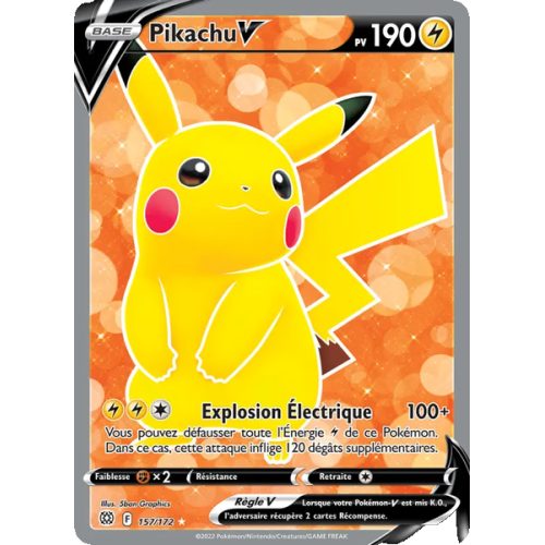 Pikachu V - 157/172 - Ultra Rare - Stars Étincelantes