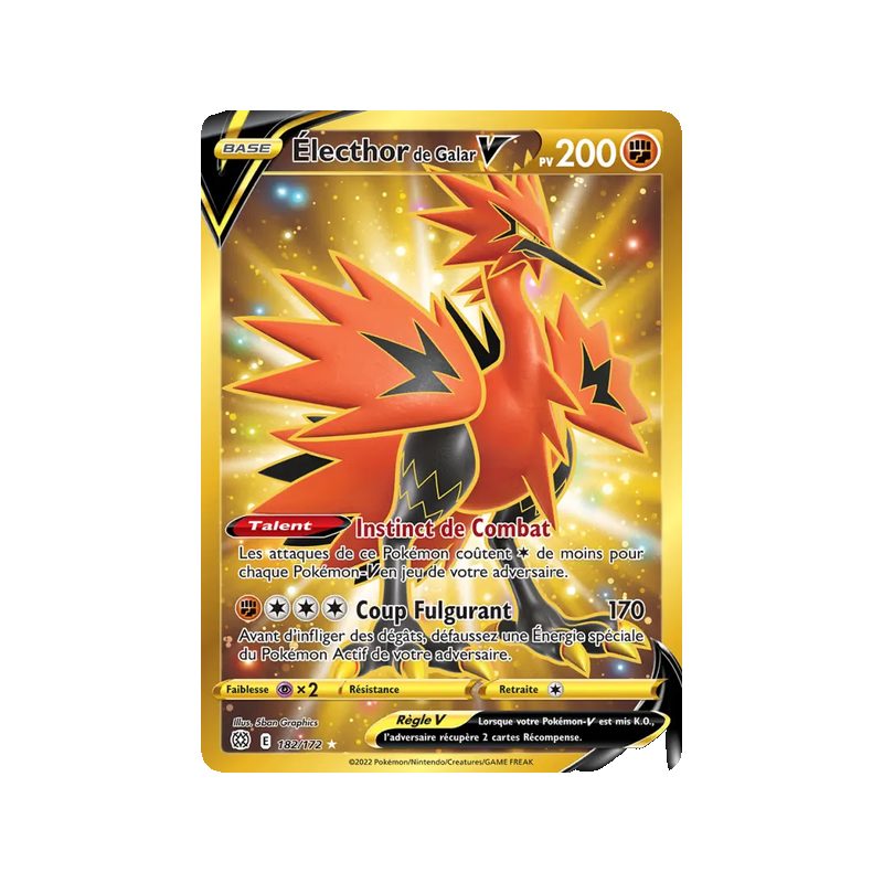 Électhor de Galar V - 182/172 - Ultra Rare - Stars Étincelantes