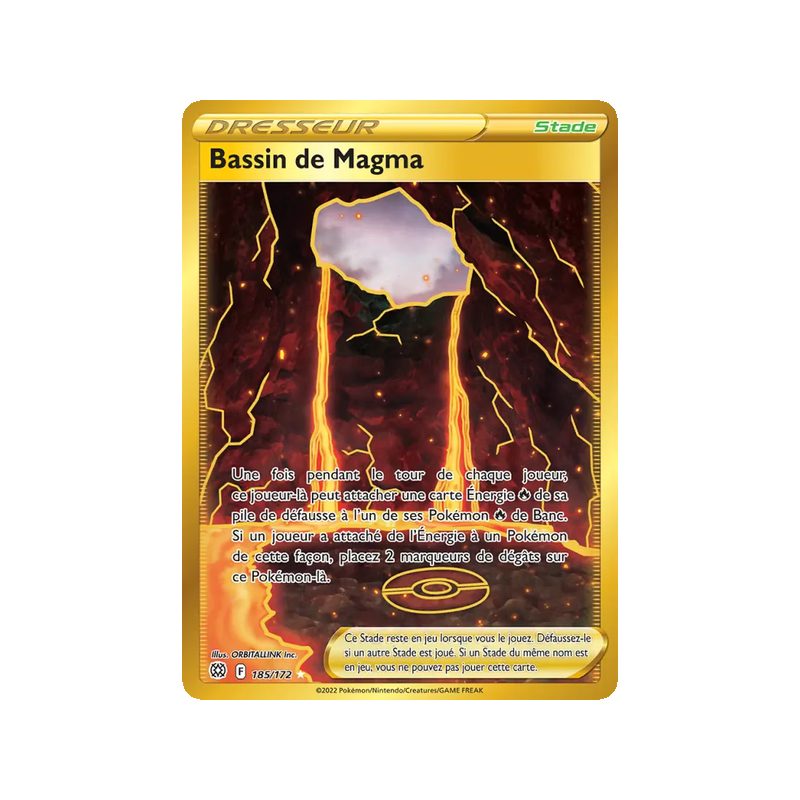 Bassin de Magma - 185/172 - Ultra Rare - Stars Étincelantes