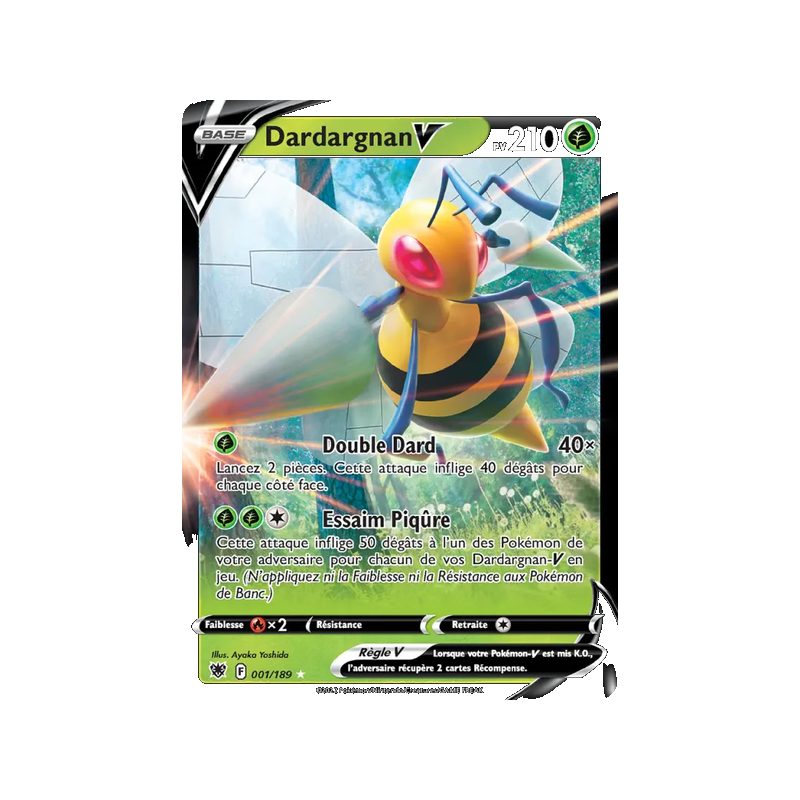 Dardargnan V - 001/189 - Holo Rare V - Astres Radieux