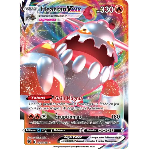 Heatran VMAX - 026/189 - Holo Rare VMAX - Astres Radieux