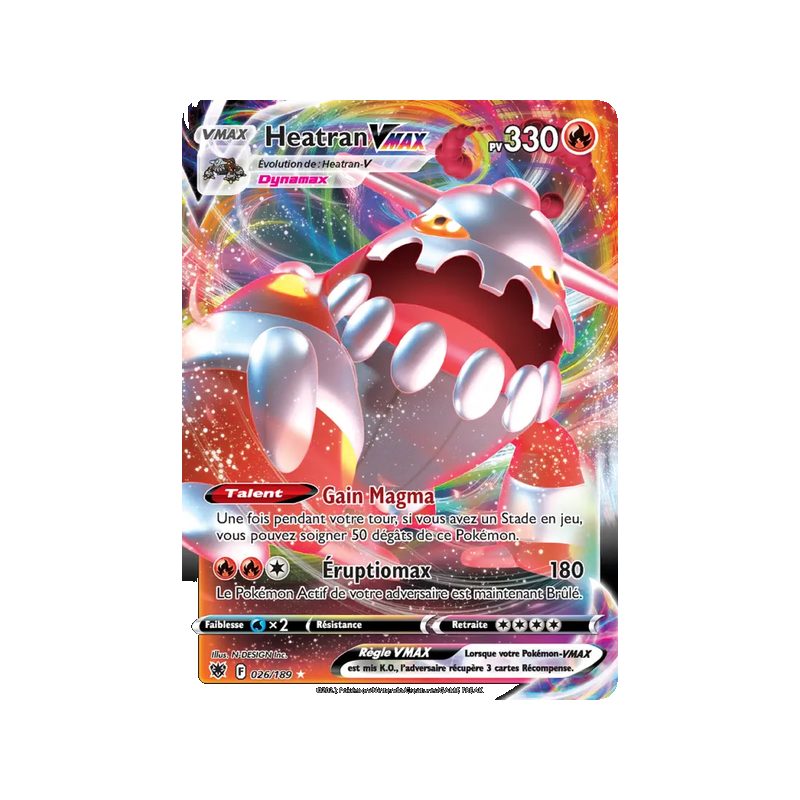 Heatran VMAX - 026/189 - Holo Rare VMAX - Astres Radieux
