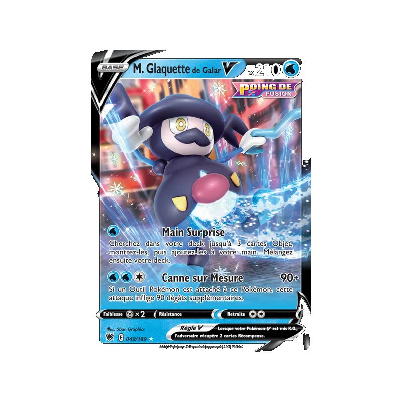 M. Glaquette de Galar V - 049/189 - Holo Rare V - Astres Radieux