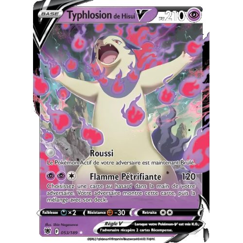Typhlosion de Hisui V - 053/189 - Holo Rare V - Astres Radieux