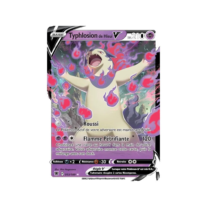 Typhlosion de Hisui V - 053/189 - Holo Rare V - Astres Radieux
