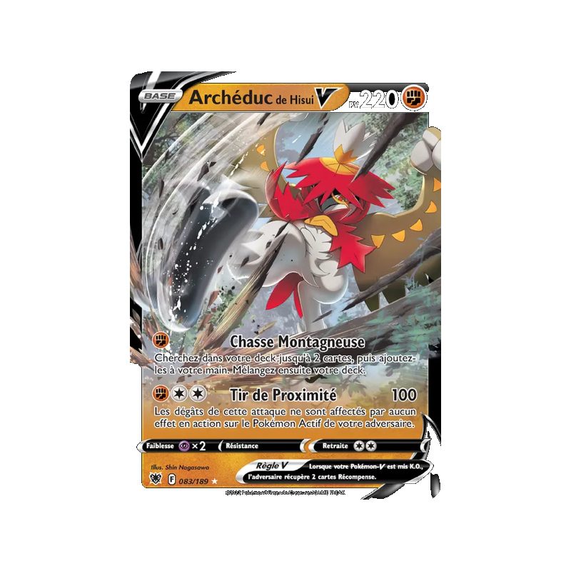 Archéduc de Hisui V - 083/189 - Holo Rare V - Astres Radieux