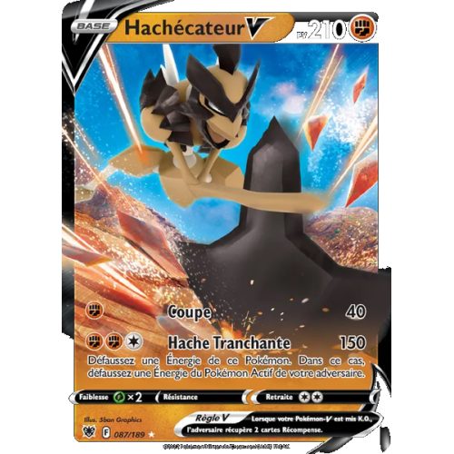 Hachécateur V - 087/189 - Holo Rare V - Astres Radieux