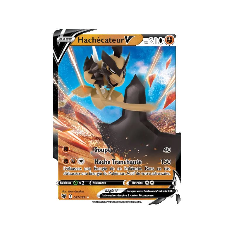 Hachécateur V - 087/189 - Holo Rare V - Astres Radieux