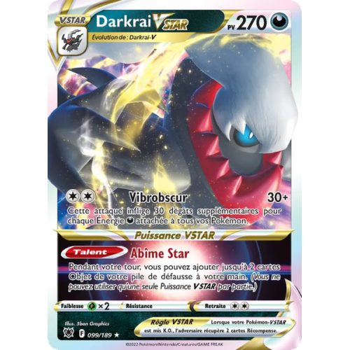 Darkrai VSTAR - 099/189 - Holo Rare VSTAR - Astres Radieux