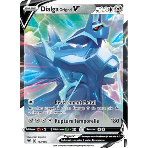 Dialga Originel V - 113/189 - Holo Rare V - Astres Radieux