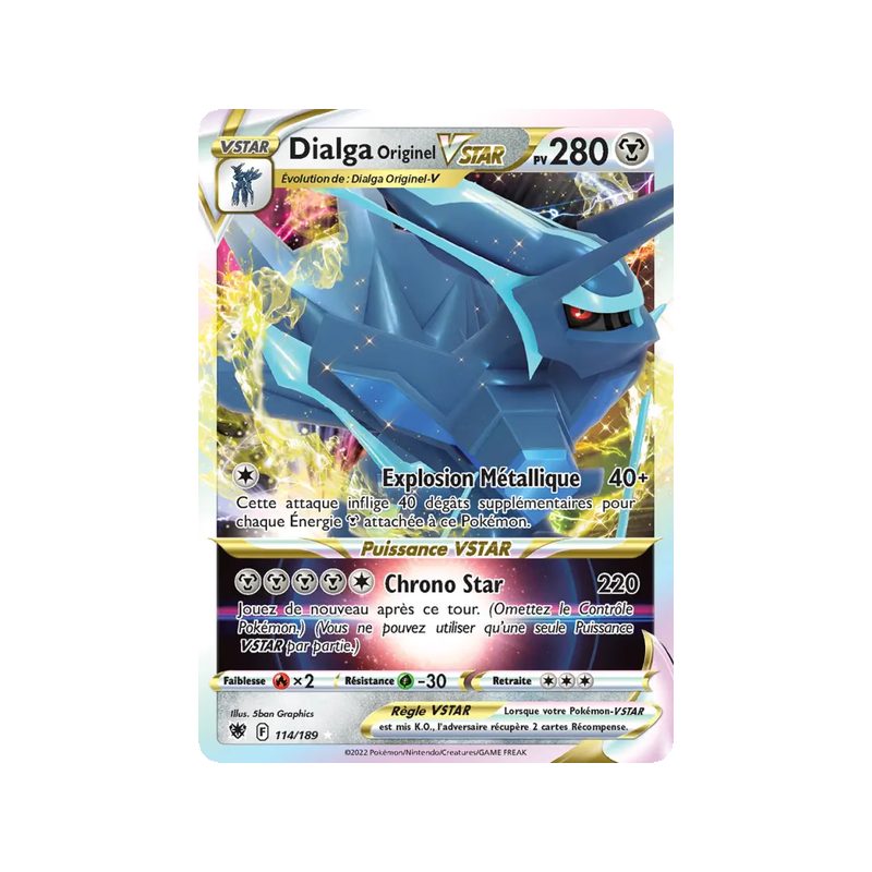 Dialga Originel VSTAR - 114/189 - Holo Rare VSTAR - Astres Radieux