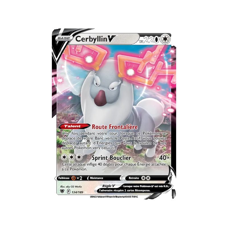 Cerbyllin V - 134/189 - Holo Rare V - Astres Radieux