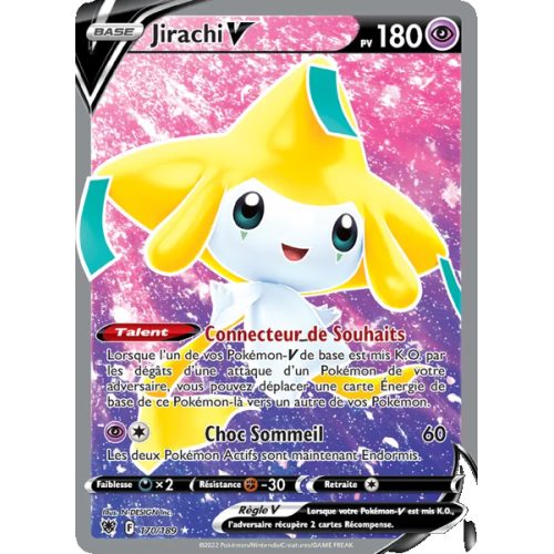 Jirachi V - 170/189 - Ultra Rare - Astres Radieux