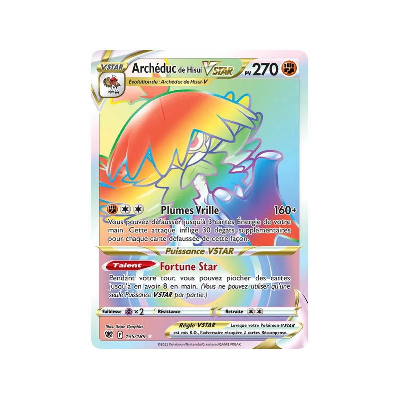Archéduc de Hisui VSTAR - 195/189 - Ultra Rare - Astres Radieux