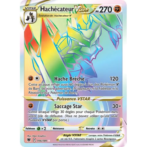 Hachécateur VSTAR - 196/189 - Ultra Rare - Astres Radieux