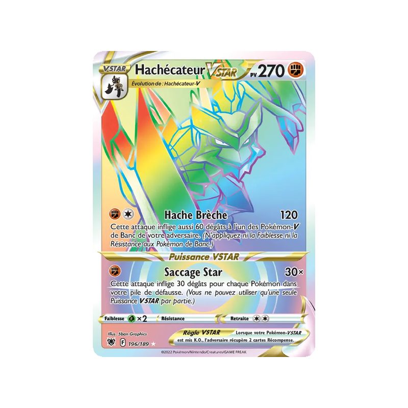 Hachécateur VSTAR - 196/189 - Ultra Rare - Astres Radieux