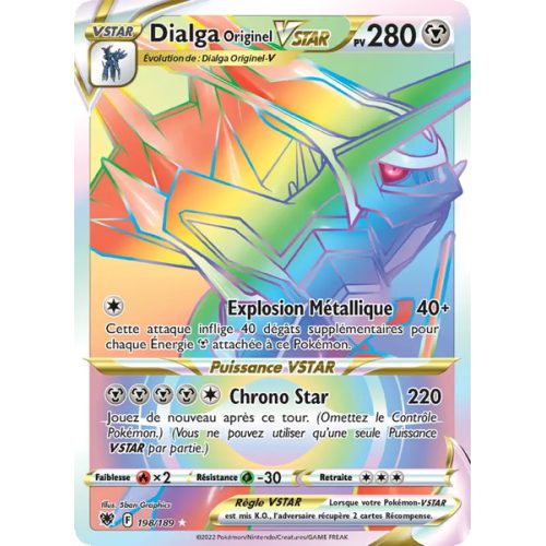Dialga Originel VSTAR - 198/189 - Ultra Rare - Astres Radieux
