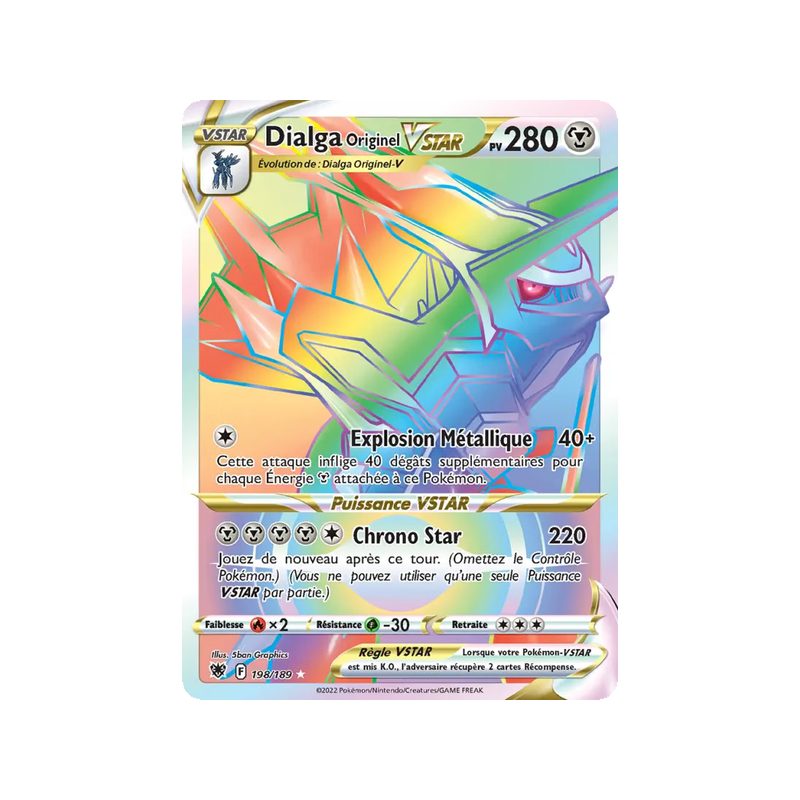Dialga Originel VSTAR - 198/189 - Ultra Rare - Astres Radieux