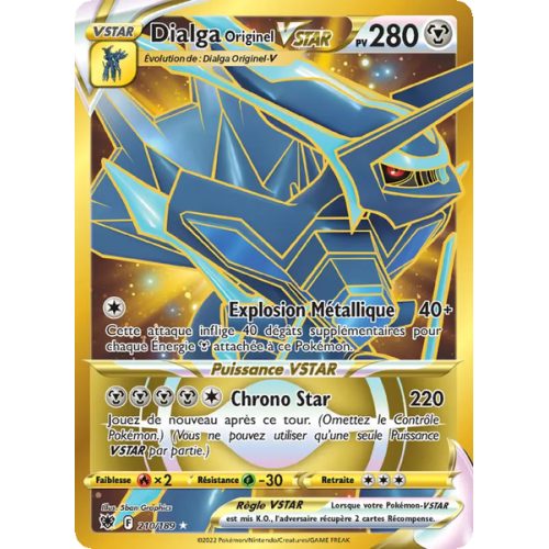 Dialga Originel VSTAR - 210/189 - Ultra Rare - Astres Radieux