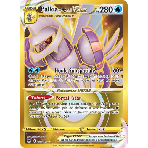 Palkia Originel VSTAR - 208/189 - Ultra Rare - Astres Radieux