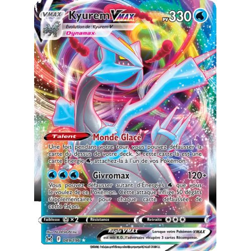 Kyurem VMAX - 049/196 - Holo Rare VMAX - Origine Perdue