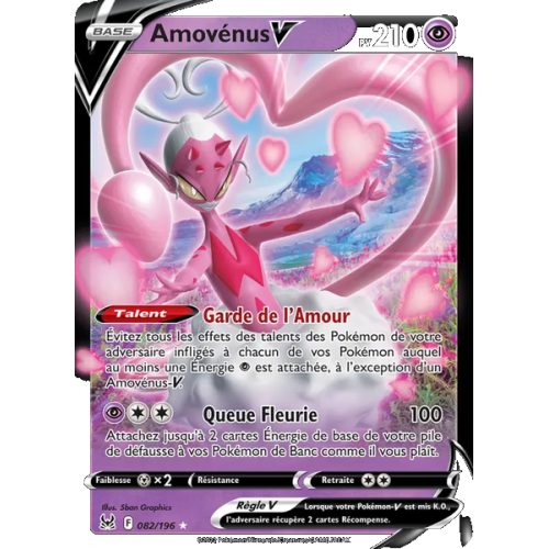 Amovénus V - 082/196 - Holo Rare V - Origine Perdue