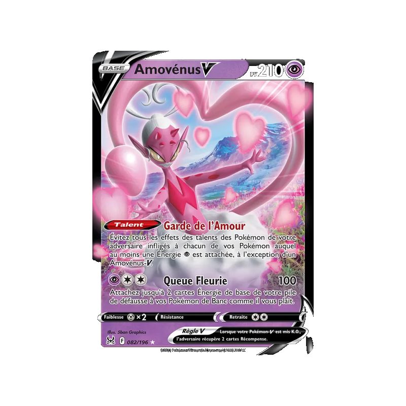 Amovénus V - 082/196 - Holo Rare V - Origine Perdue