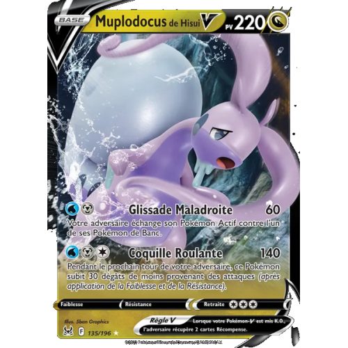 Muplodocus de Hisui V - 135/196 - Holo Rare V - Origine Perdue