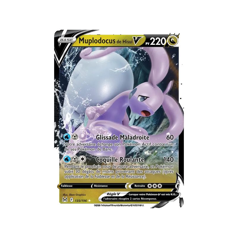 Muplodocus de Hisui V - 135/196 - Holo Rare V - Origine Perdue