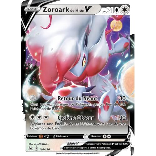 Zoroark de Hisui V - 146/196 - Holo Rare V - Origine Perdue