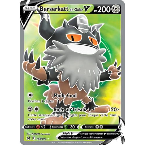 Berserkatt de Galar V - 183/196 - Ultra Rare - Origine Perdue