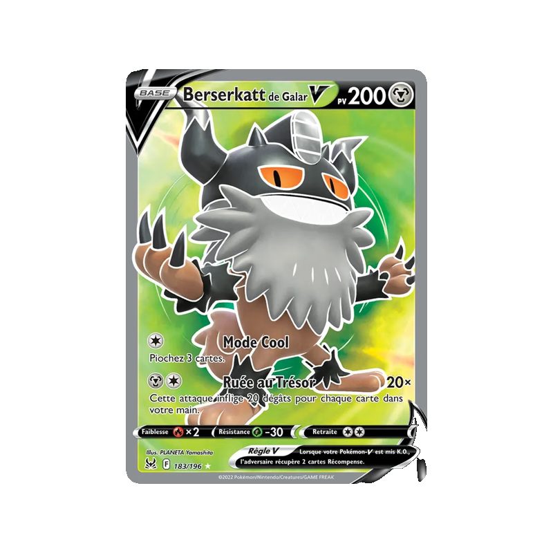 Berserkatt de Galar V - 183/196 - Ultra Rare - Origine Perdue