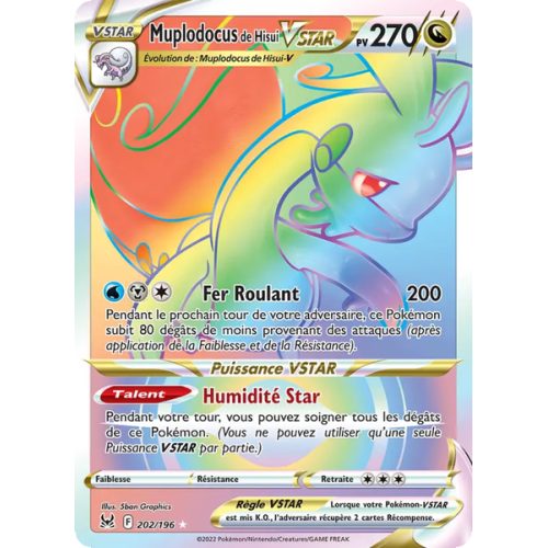 Muplodocus de Hisui VSTAR - 202/196 - Ultra Rare - Origine Perdue