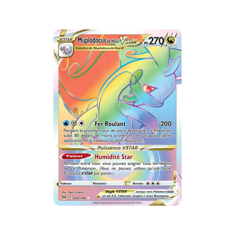 Muplodocus de Hisui VSTAR - 202/196 - Ultra Rare - Origine Perdue