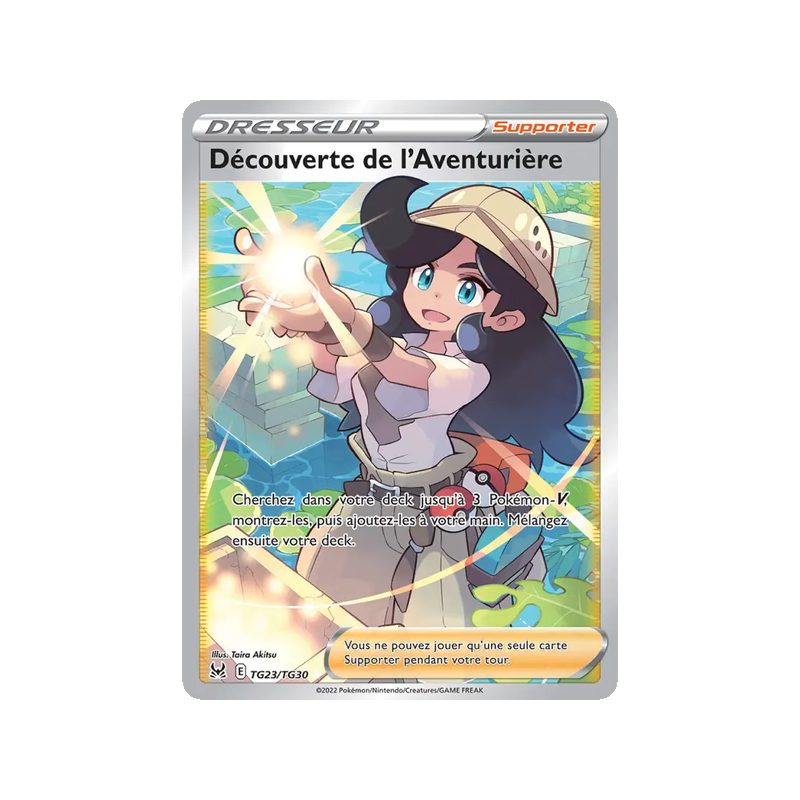 Découverte de l'Aventurière - TG23/196 - Ultra Rare - Origine Perdue