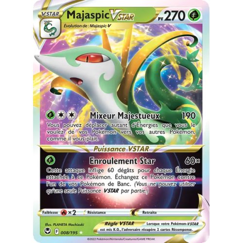 Majaspic VSTAR - 008/195 - Holo Rare VSTAR - Tempête Argentée