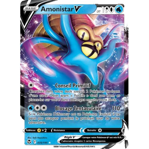 Amonistar V - 035/195 - Holo Rare V - Tempête Argentée